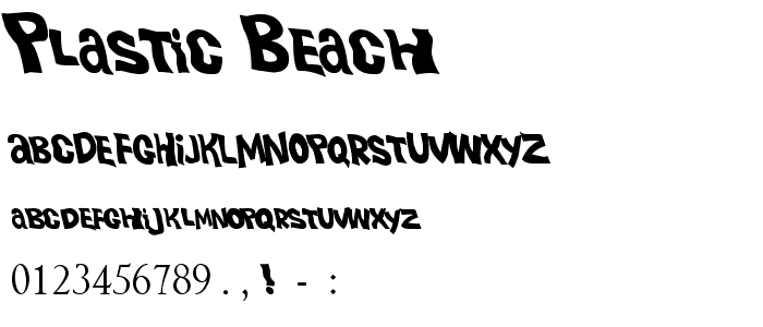 Plastic Beach font